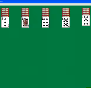 SPIDER SOLITAIRE WITH WINDOWS THEME Gameplay Images 3