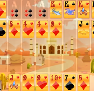 Algerian Solitaire Card Game Gameplay Images 2