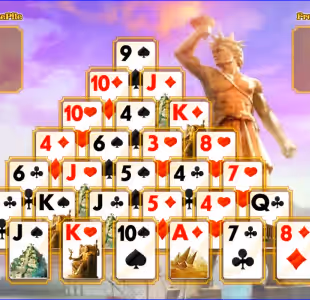 Pyramid Card Game Ancient Wonders Gameplay Images 2