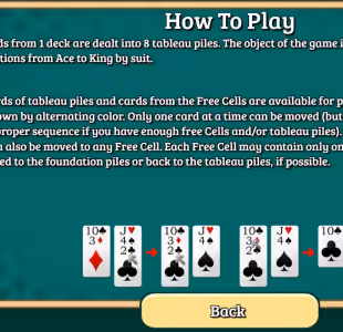 Blind Freecell Gameplay Images 1