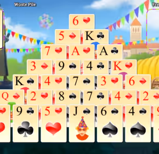 Circus Pyramid Solitaire Game Gameplay Images 3