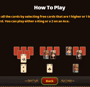 Easter Island Tripeaks Solitaire Gameplay Images 2