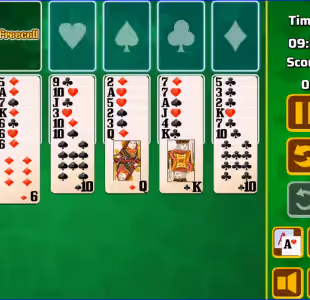 Classic Freecell Solitaire Card Game Gameplay Images 3