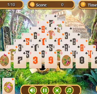 Jungle Pyramid Solitaire Gameplay Images 3
