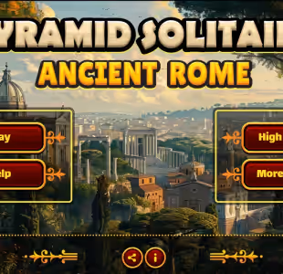Pyramid Solitaire in Ancient Rome Gameplay Images 1