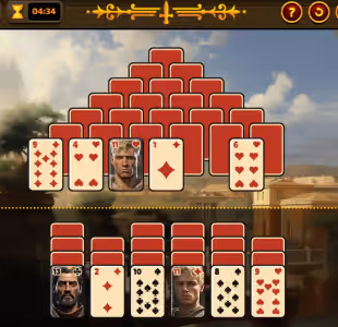 Pyramid Solitaire in Ancient Rome Gameplay Images 3