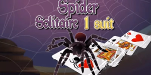 play Spider Solitaire 1 suit for free