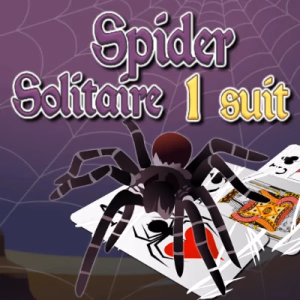 play Spider Solitaire 1 suit for free