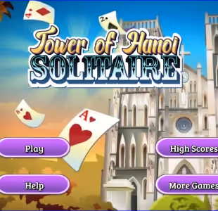 Tower of Hanoi Card Solitaire Puzzle Gameplay Images 1