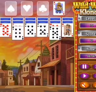 Wild West Klondike Solitaire Card Game Gameplay Images 3
