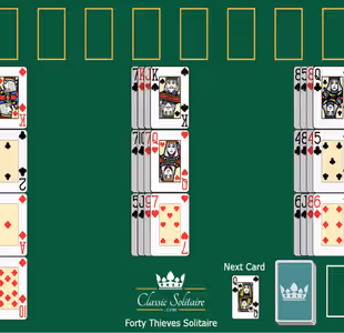 Forty Thieves Solitaire Gameplay Images 1