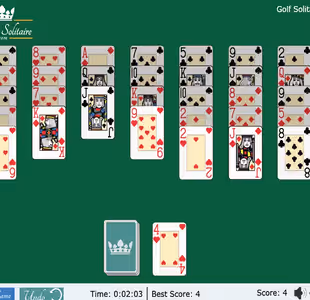 Golf Solitaire Gameplay Images 1