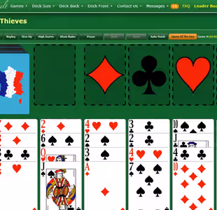 Forty-Thieves Solitaire GreenFelt Gameplay Images 1