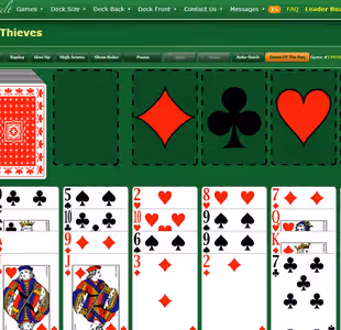 Forty-Thieves Solitaire GreenFelt Gameplay Images 2
