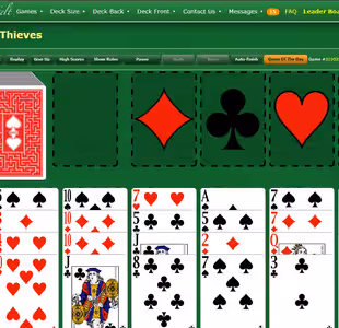 Forty-Thieves Solitaire GreenFelt Gameplay Images 3