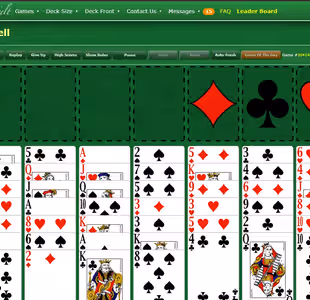 FREECELL SOLITAIRE BY GREEN FELT Gameplay Images 1
