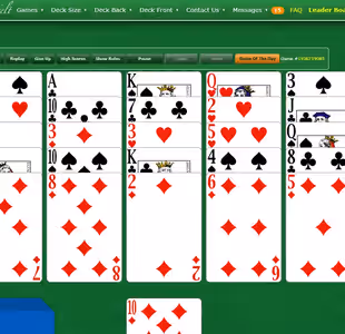 GOLF SOLITAIRE BY GREENFELT Gameplay Images 1