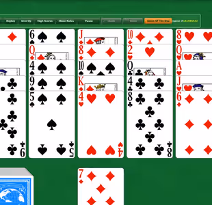 GOLF SOLITAIRE BY GREENFELT Gameplay Images 3
