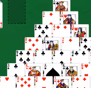 PYRAMID SOLITAIRE BY GREENFELT Gameplay Images 2