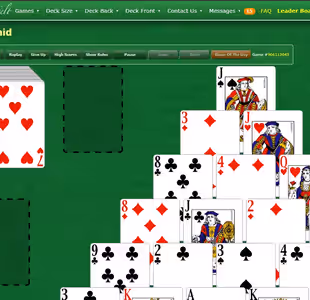 PYRAMID SOLITAIRE BY GREENFELT Gameplay Images 3