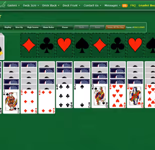 SPIDER SOLITAIRE BY GREEN FELT Gameplay Images 1