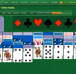 Spider Solitaire One Suit Gameplay Images 2