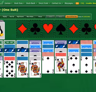 Spider Solitaire One Suit Gameplay Images 3