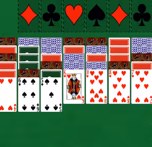 SPIDER SOLITAIRE TWO SUITS Gameplay Images 1