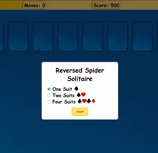 Spider Solitaire Reversed by Mahmud Mardini Gameplay Images 1