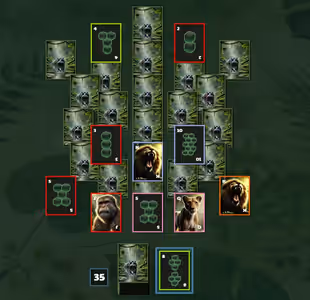 TriPeaks Solitaire Jungle Gameplay Images 1
